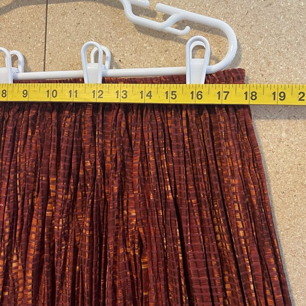 Vintage Coldwater Creek Pleated Maxi Skirt Elastic Waist Size Large Boho Hippie - Picture 3 of 5